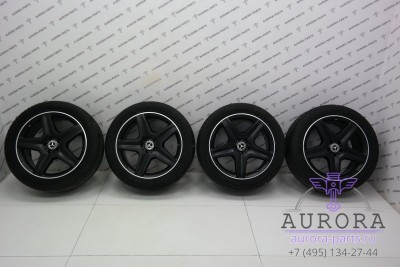Литые диски R20 AMG с резиной Continental SportContact 2 265/45/20 (21год 14 неделя) (графит)