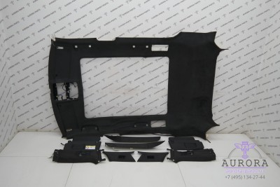 Обшивка потолка с обшивками стоек (Алькантара Alston Ebony)