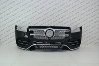 Бампер передний в сборе AMG пакет (Нет значка, без парктроников)
