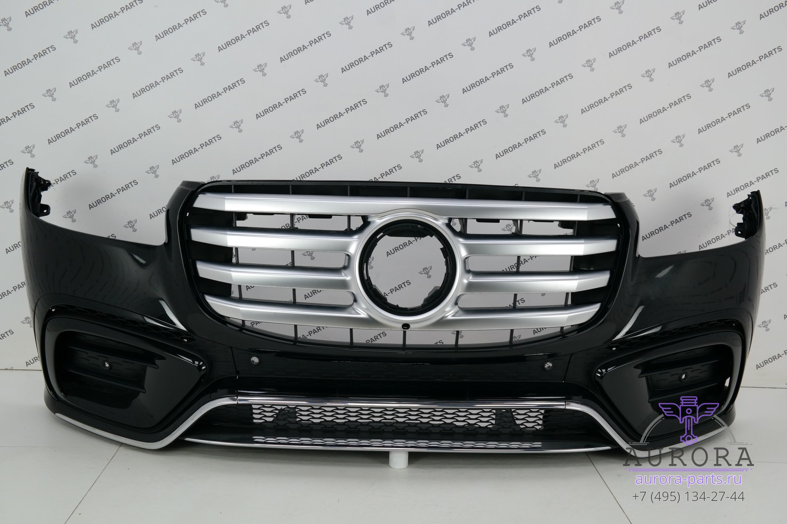 Бампер передний в сборе AMG пакет (Рестайлинг, нет значка, без парктроников)