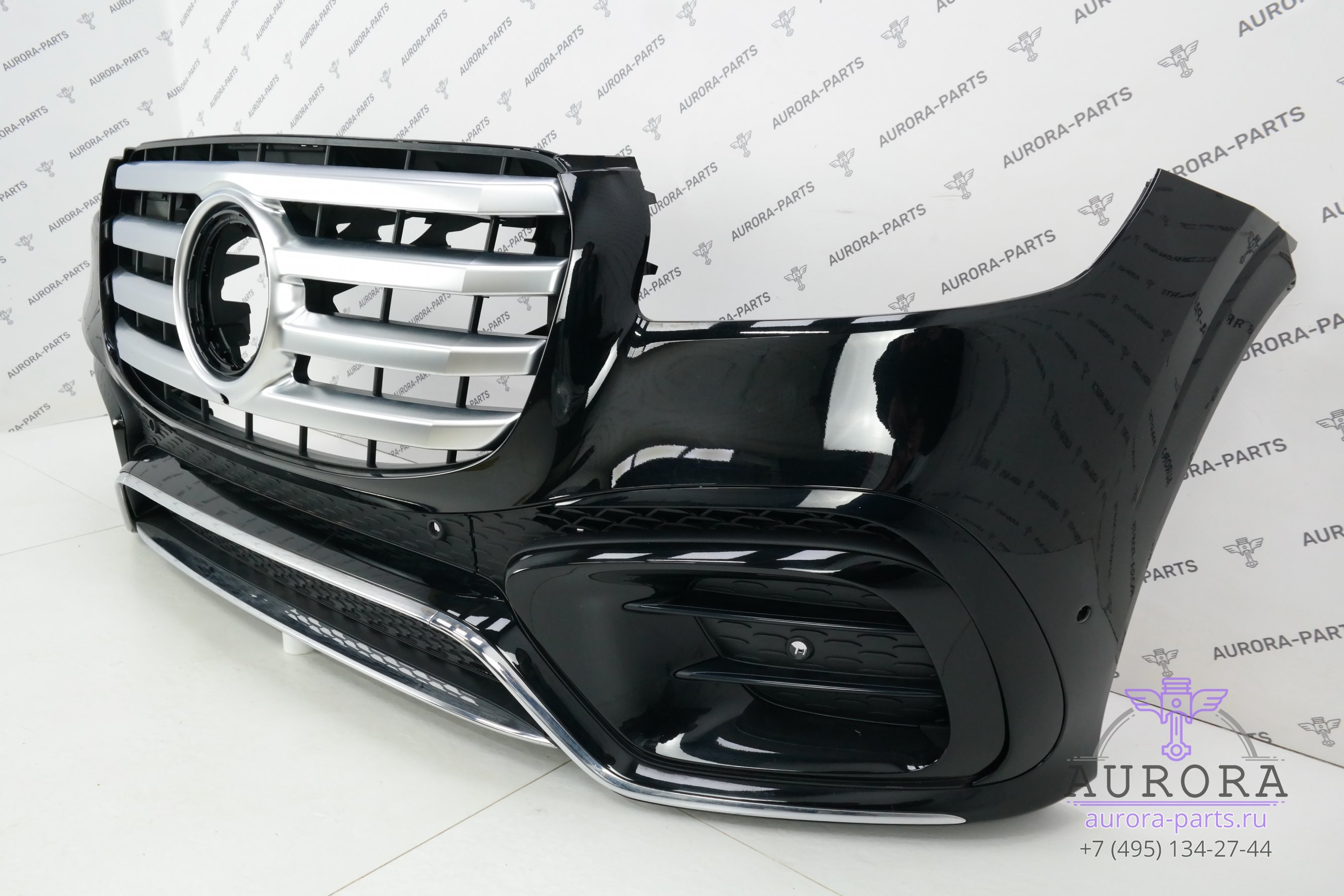 Бампер передний в сборе AMG пакет (Рестайлинг, нет значка, без парктроников)