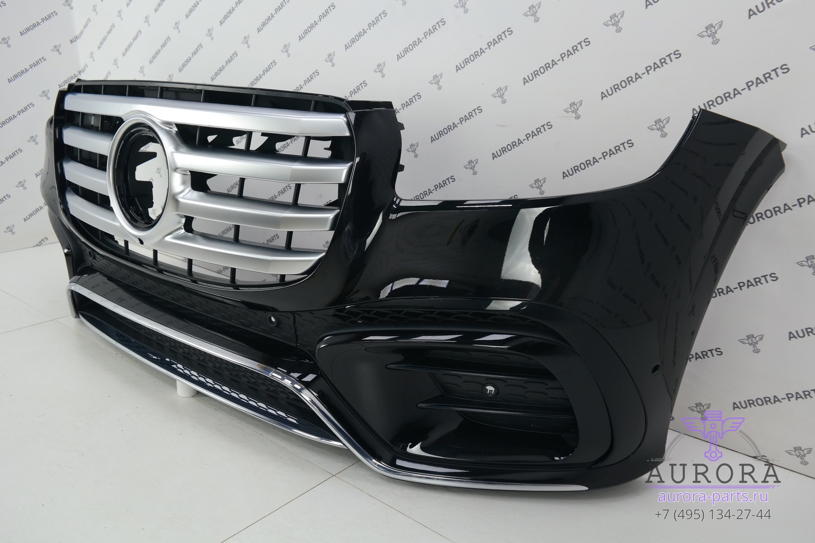 Бампер передний в сборе AMG пакет (Рестайлинг, нет значка, без парктроников)