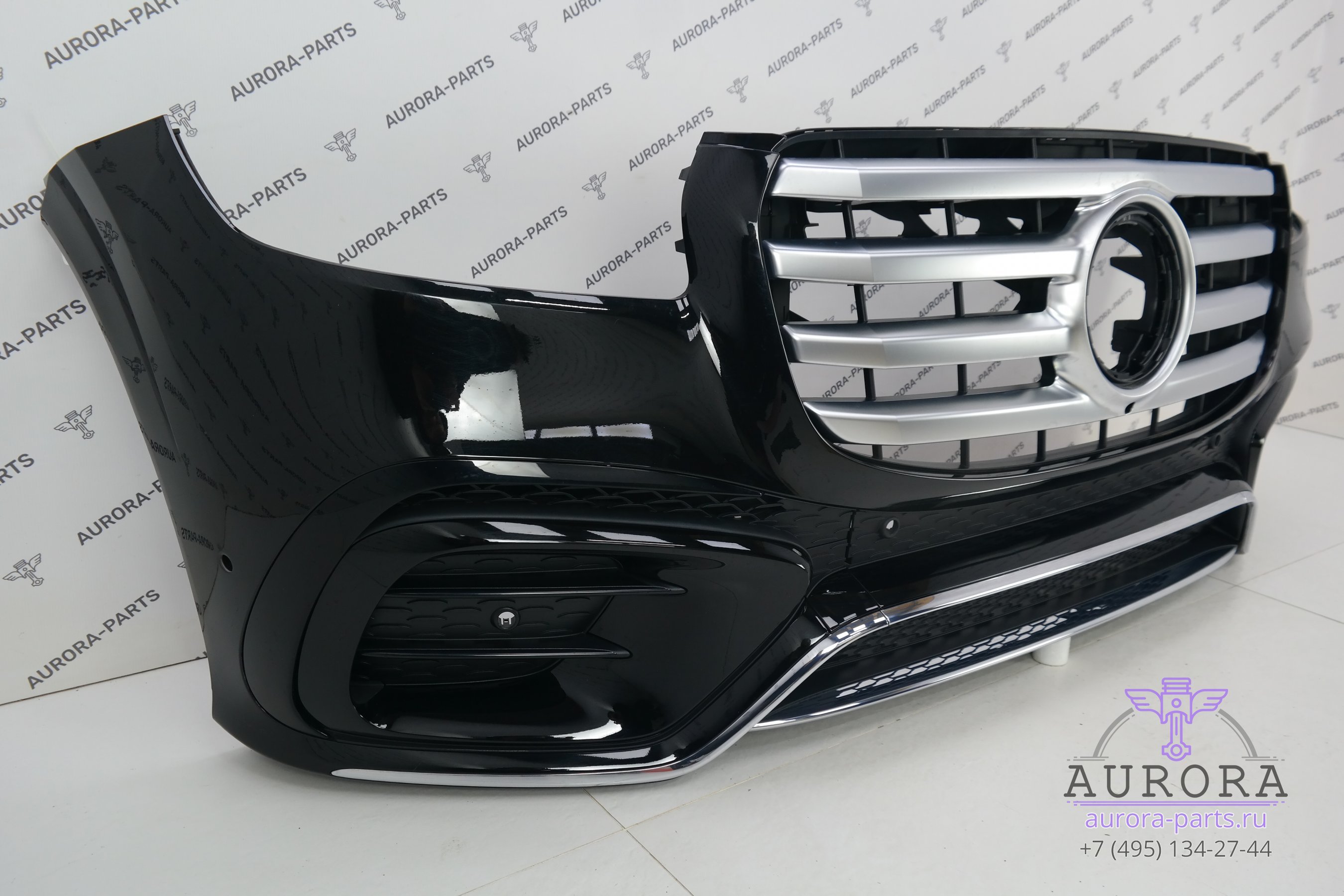 Бампер передний в сборе AMG пакет (Рестайлинг, нет значка, без парктроников)