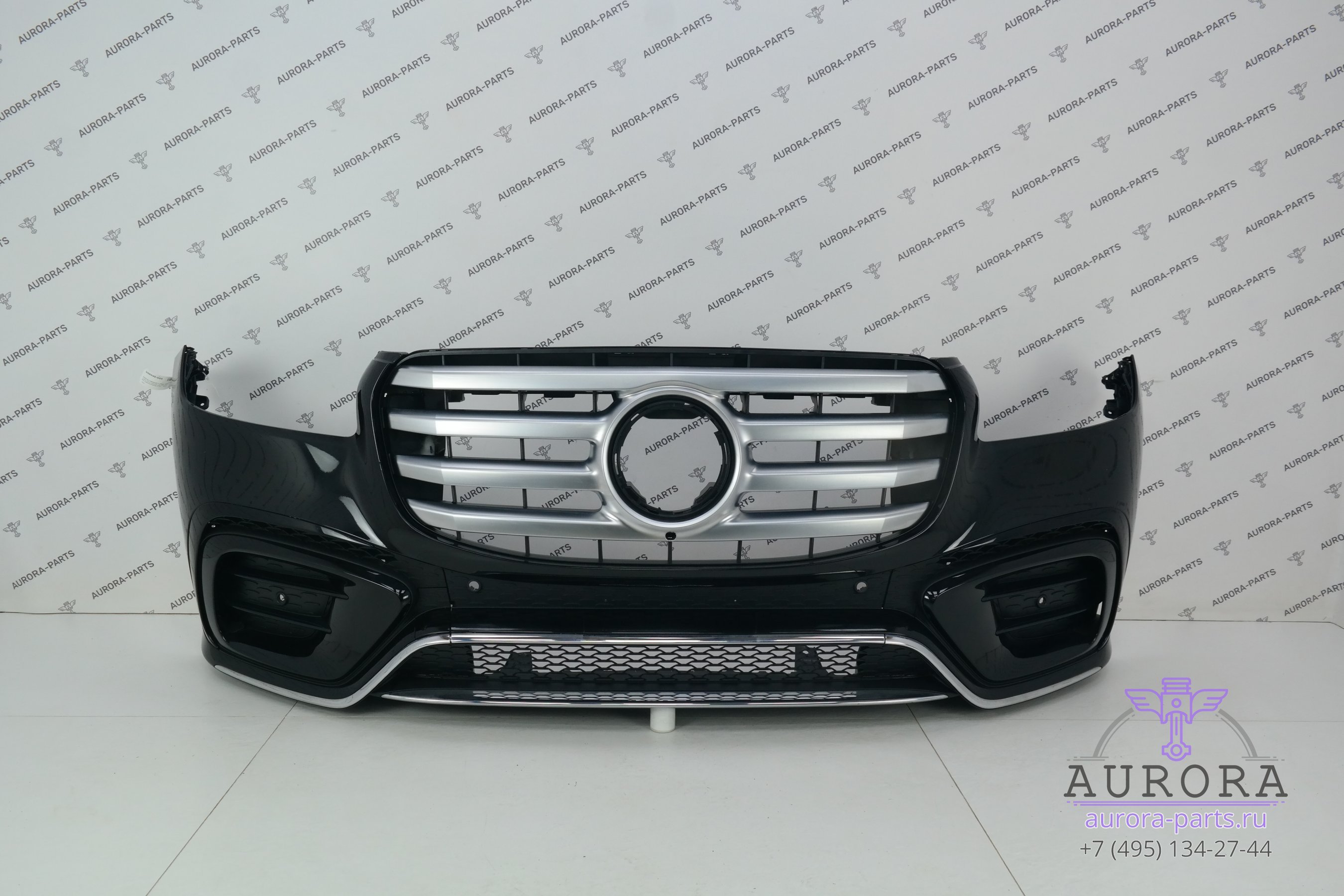 Бампер передний в сборе AMG пакет (Рестайлинг, нет значка, без парктроников)