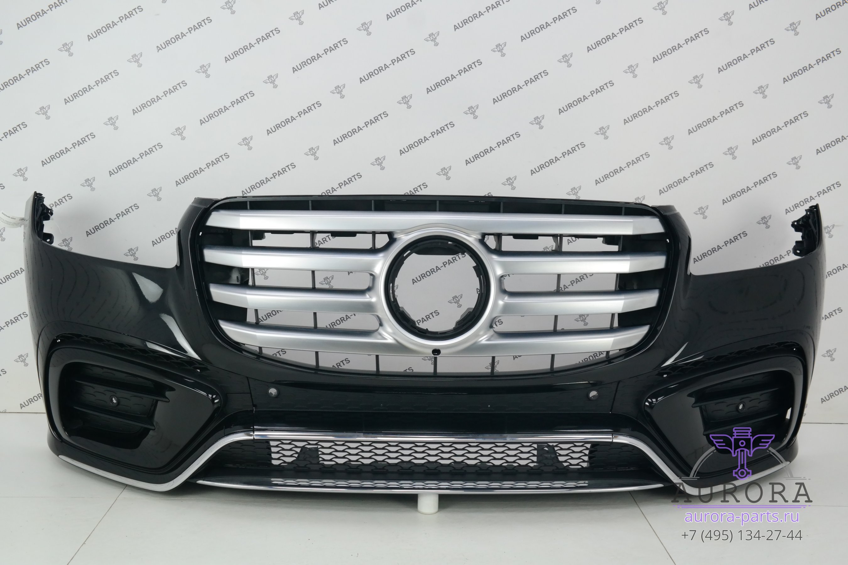 Бампер передний в сборе AMG пакет (Рестайлинг, нет значка, без парктроников)