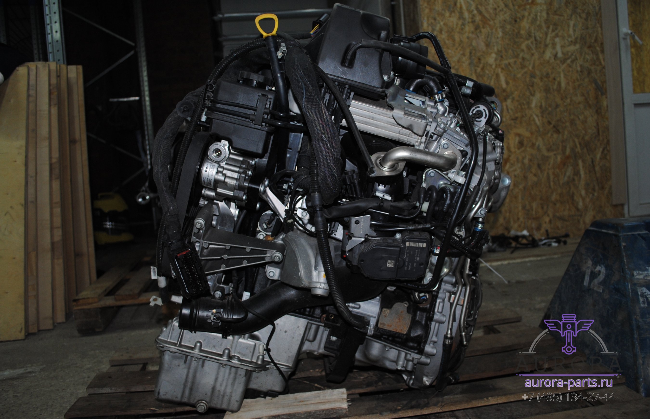 Двигатель в сборе  2.2 CDi OM 651 (17г.в. пробег 1 тыс. км.) без сцепления и вискомуфты.