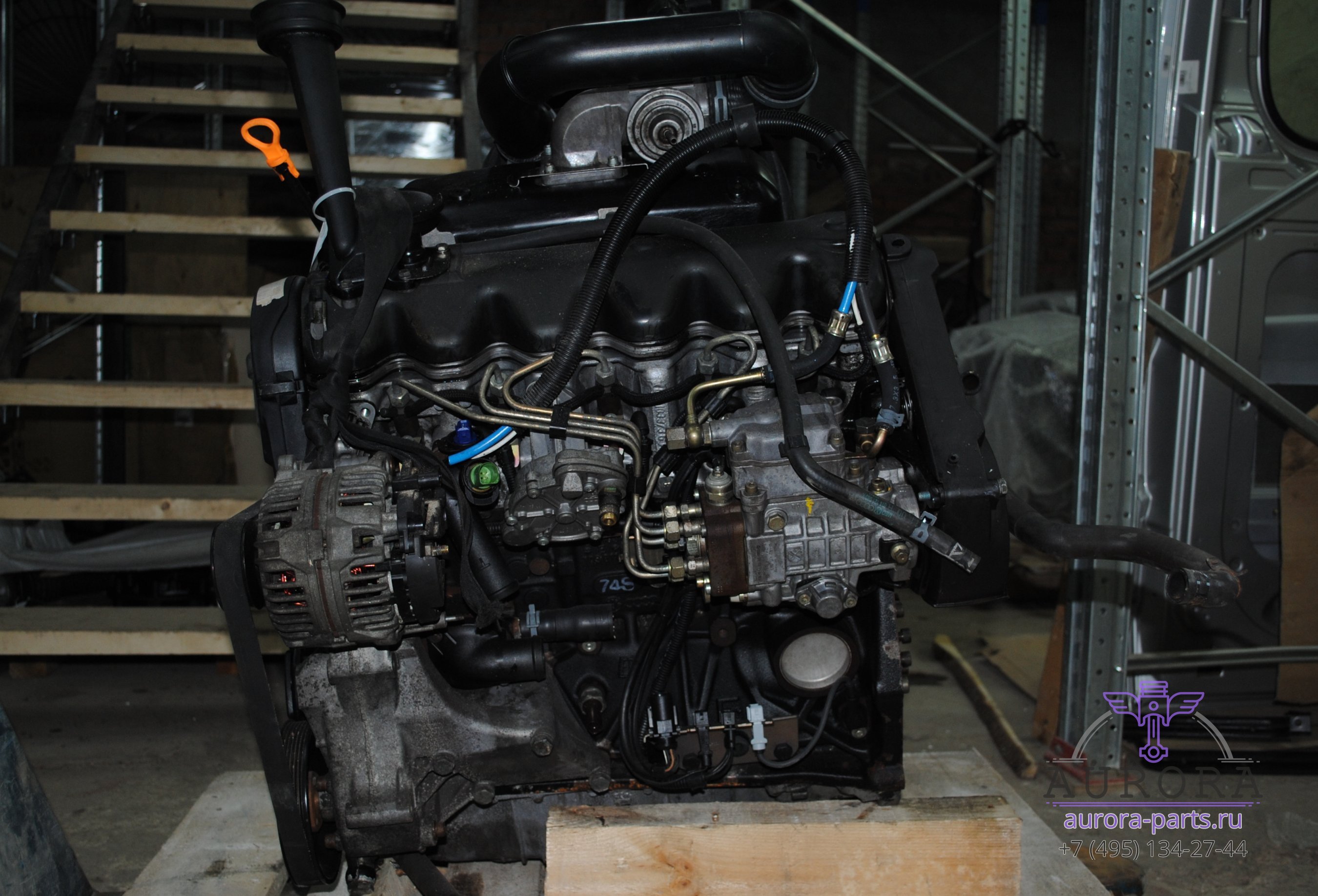 Двигатель в сборе  2.5 TDi  AJT  65 кВт., 88 л.с., 2002 г.в. пробег 192.000 км.
