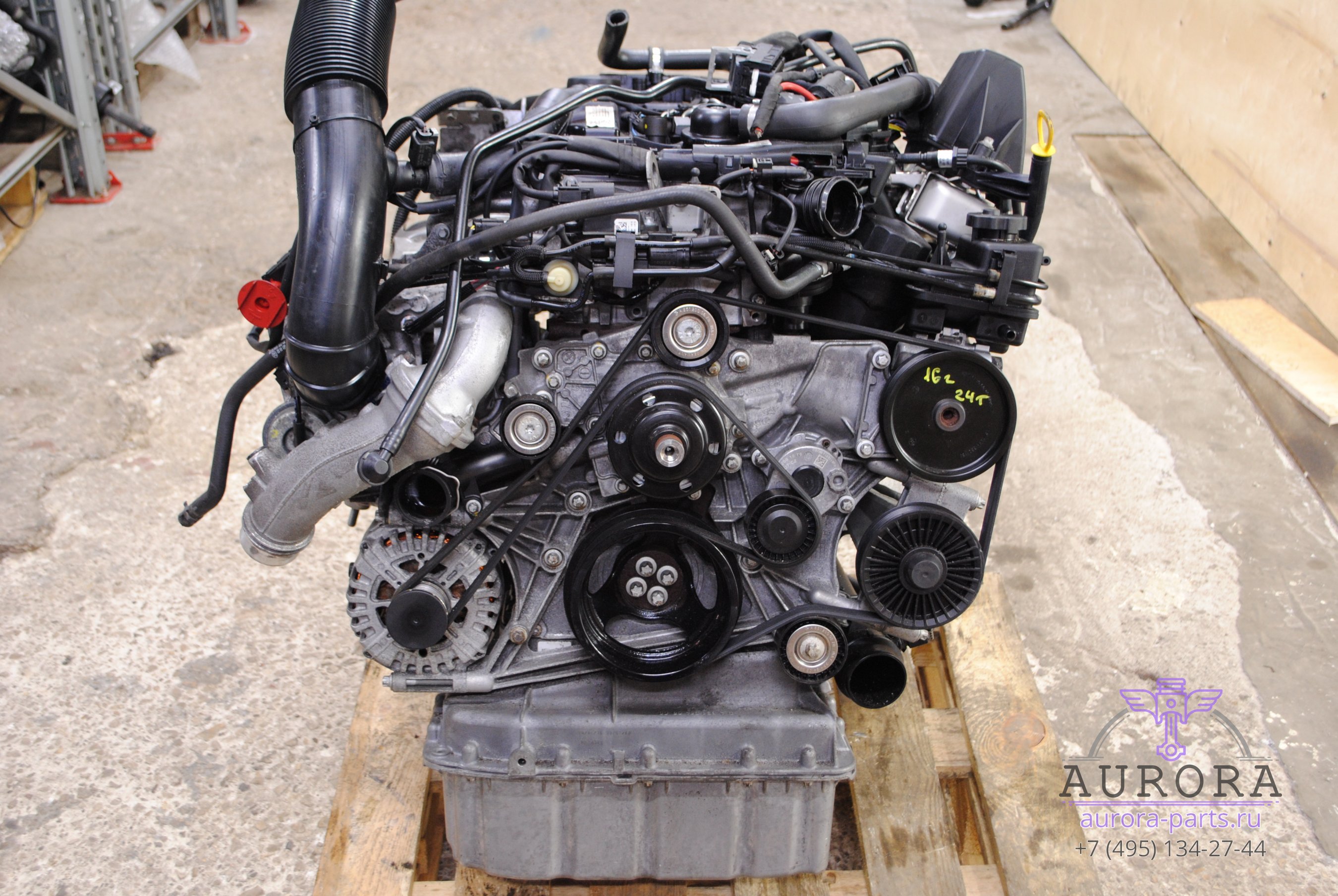 Двигатель в сборе  2.2 CDi OM 651 (16г.в. пробег 24 тыс. км.) без сцепления и вискомуфты.