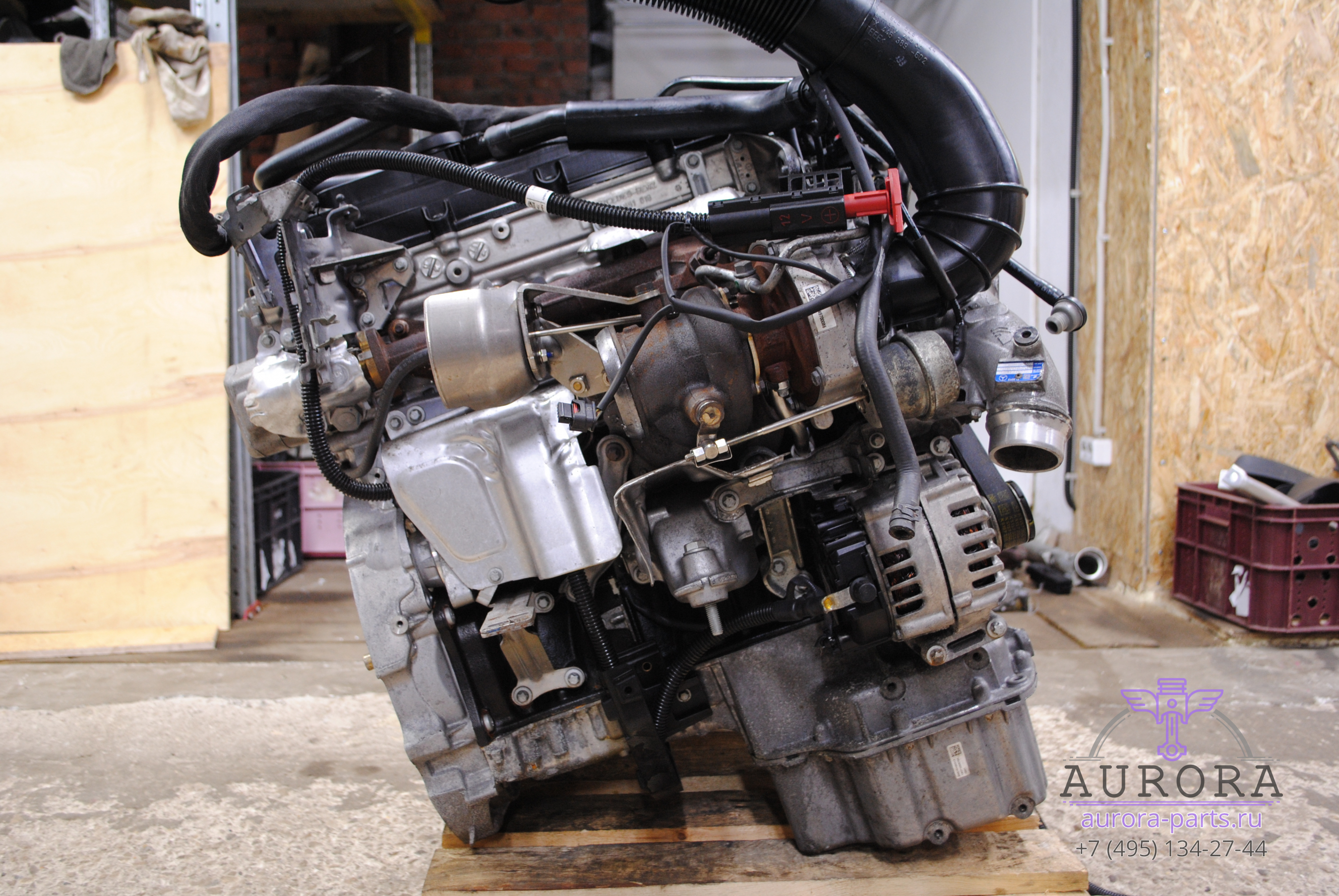 Двигатель в сборе  2.2 CDi OM 651 (16г.в. пробег 24 тыс. км.) без сцепления и вискомуфты.