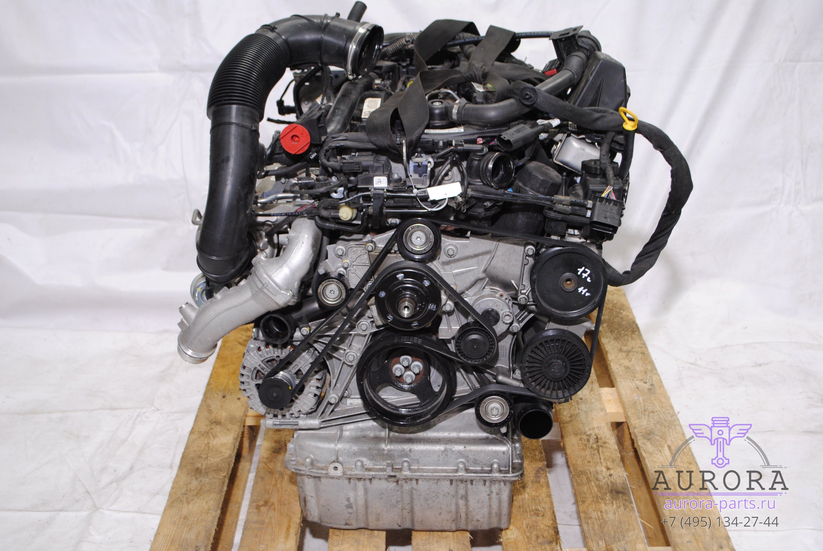 Двигатель в сборе  2.2 CDi OM 651 (17г.в. пробег 11 тыс. км.) без сцепления и вискомуфты.