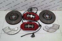 Комплект передних тормозов (суппорта BREMBO, диски, пыльники)