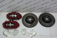 Комплект передних тормозов (суппорта BREMBO, диски, пыльники)