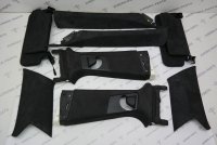 Обшивка потолка с обшивками стоек (Алькантара Alston Ebony, под ремонт)